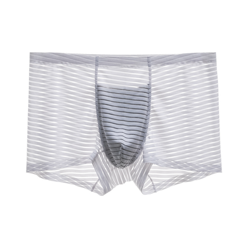Picture of Olympic Mesh Men's Underwear Men's Ice Silk Seamless Boxer Briefs Thin Seamless Summer Breathable Boxer Briefs
