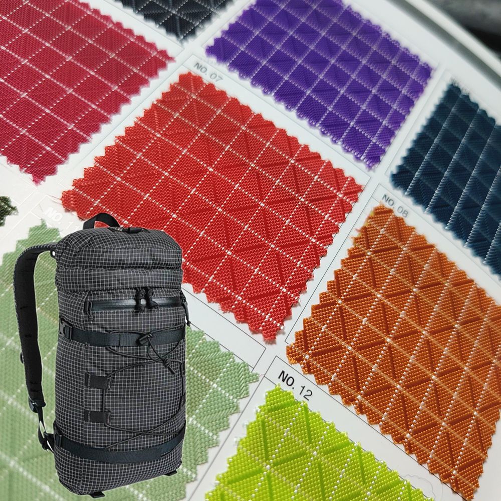 200D Dynema UHMWPE Jacquard Nylon Fabric, high-strength scratch-resistant, wear-resistant, load-bearing travel backpack fabric