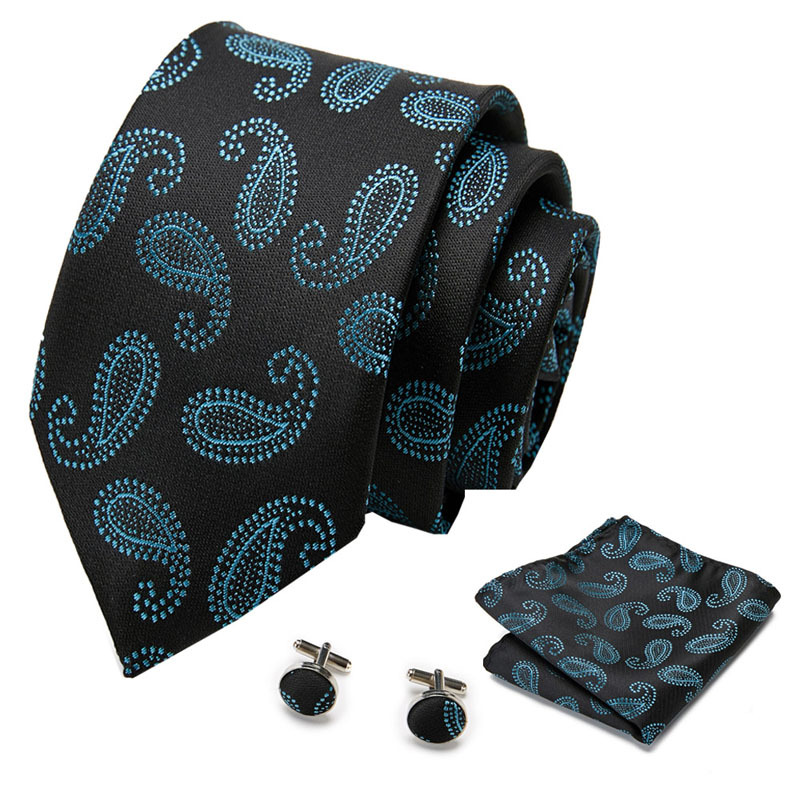 Picture of New Tie in Stock Cross-Border Hot Selling Tie Manufacturer Business Men's Formal Tie Set Ready-Made Fashion Accessories