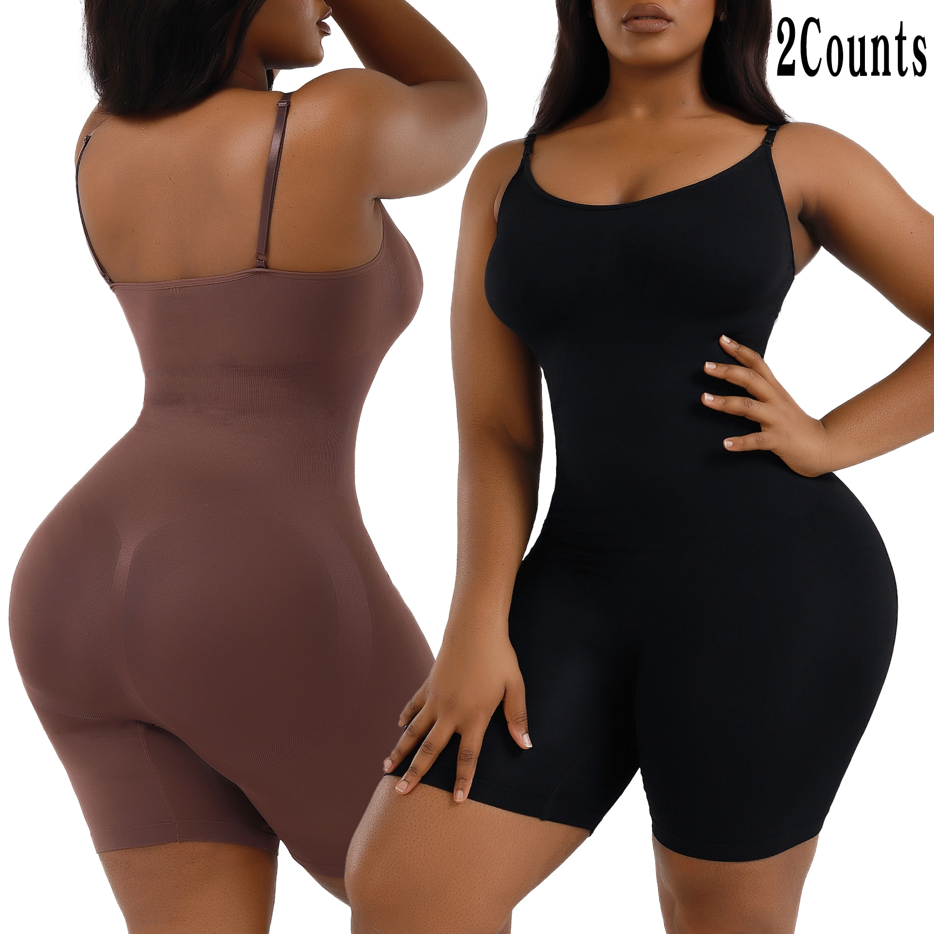 Picture of European and American plus size Postpartum Hip Lifting Seamless Body Shaping Clothes Women's Full Body Sling Abdomen Tinting Body Underwear