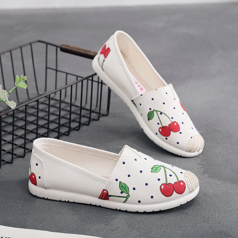 Picture of Spring New Style Old Beijing Cloth Shoes Women's Soft-Soled Lazy Shoes Canvas Foreign Trade Shoes Fisherman's Shoes Korean Version Versatile