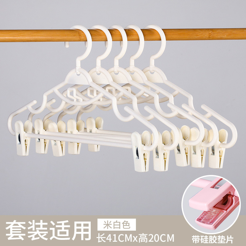 Picture of Household Hanger with Clip Hanfu Clothes Hanging Skirt Hanger Drying Rack JK Clothes Rack