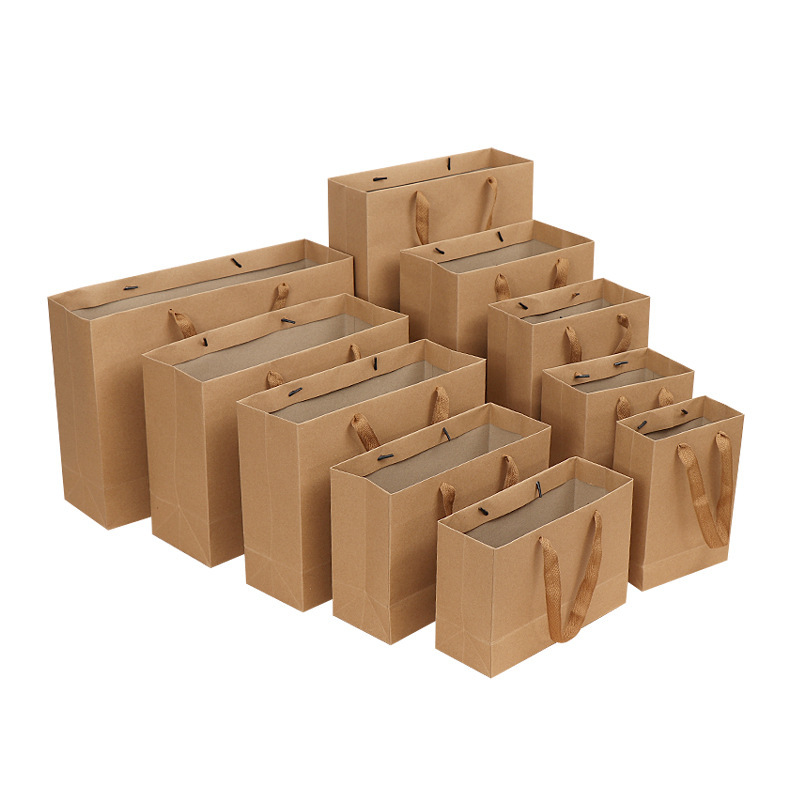 Picture of Universal Kraft Paper Bags for Handbags, Takeaway Milk Tea, Burger Packaging, Gift Bags, Bakery Food, Dessert Shop Bags, Custom-Made