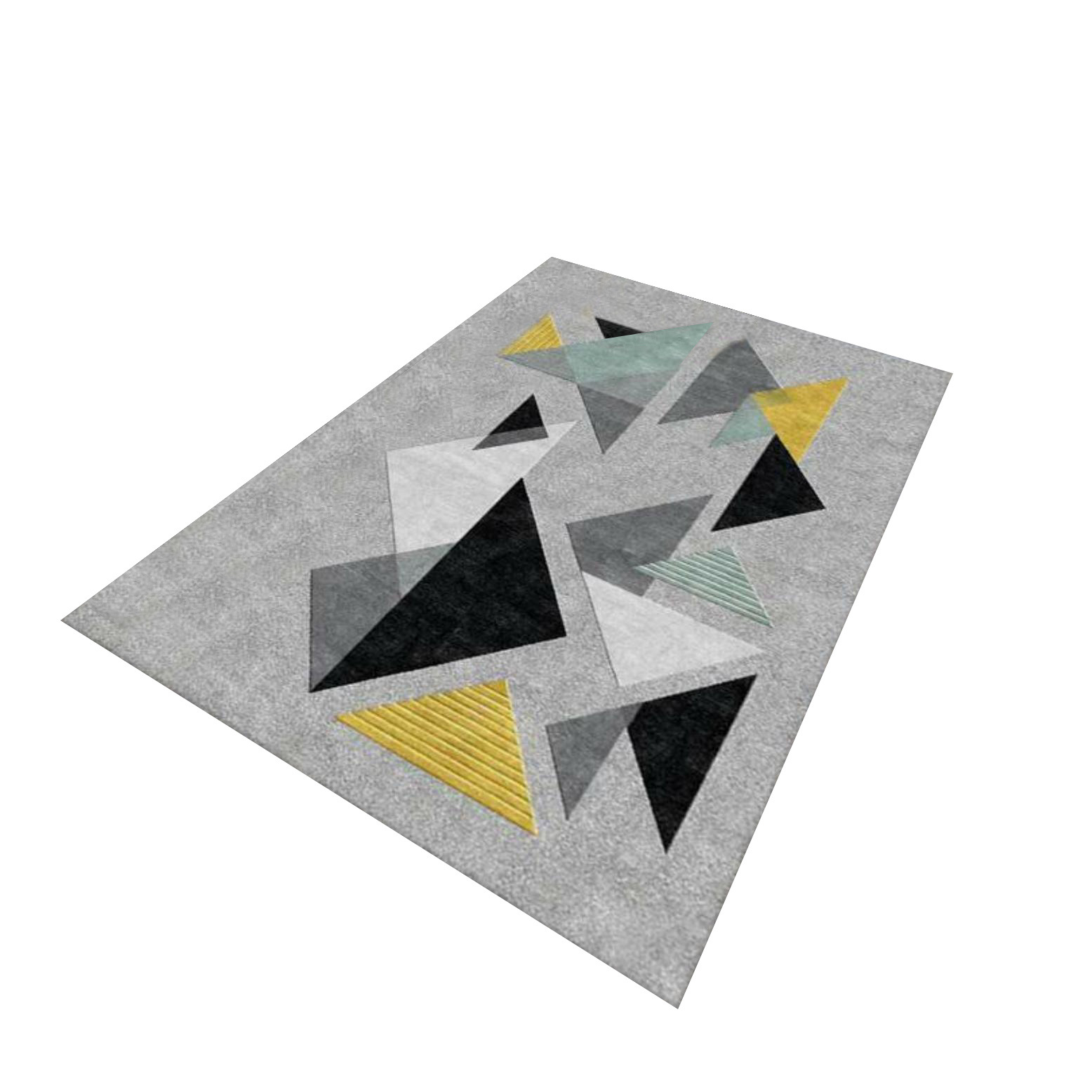 Picture of Modern Simple Living Room Carpet Geometric Pattern Home Study Sofa Printing and Dyeing Carpet Homestay Hotel Carpet Floor Mat
