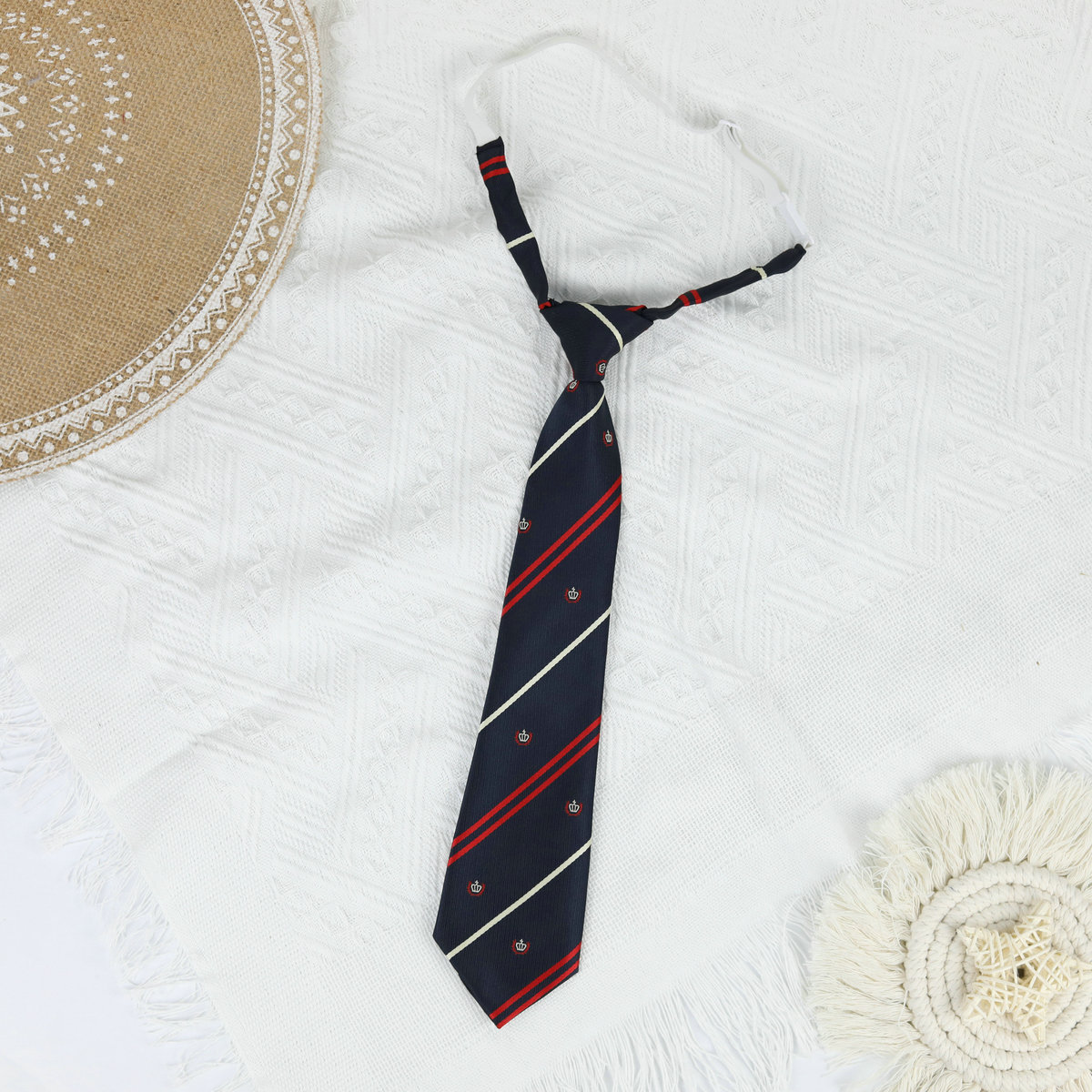 Picture of Jk Japanese Style Uniform Leather-band Free Tie Men's Bow Tie Women's All-match School Style Daily Striped Simple School Uniform