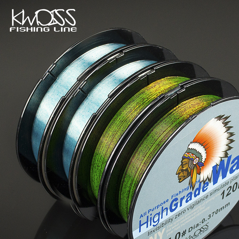 Main line sub-line spot line strong pull nylon competitive Black Pit Lake Library wild fishing line 120 meters fishing line