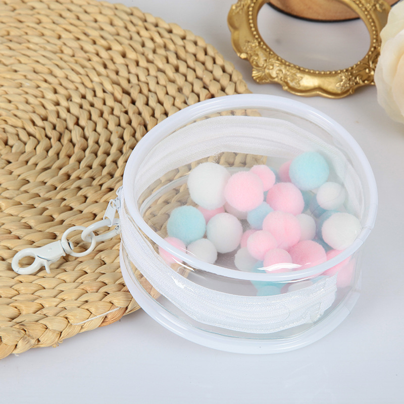 10cm Cotton Doll Pain Bag PVC Transparent Round Doll Tuanzi Walking Bag 15cm Doll Storage Bag