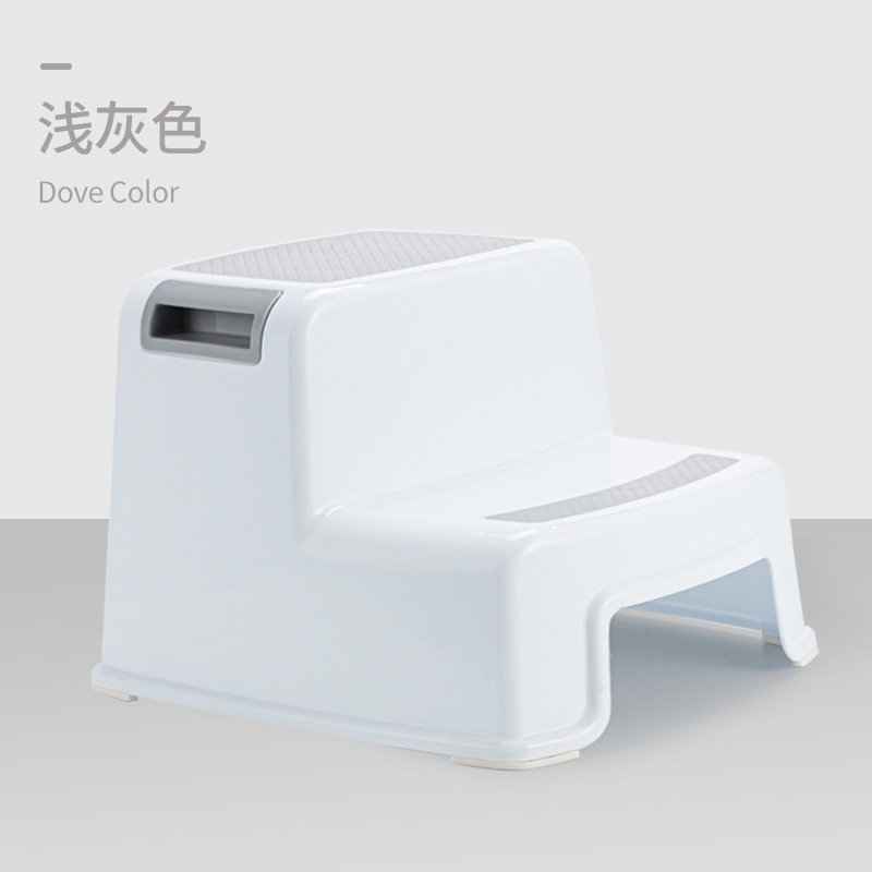 Picture of Double-layer Thickened Children's Foot Stool Baby's Wash Anti-slip Plastic Foot Stool Elevated Step Stool