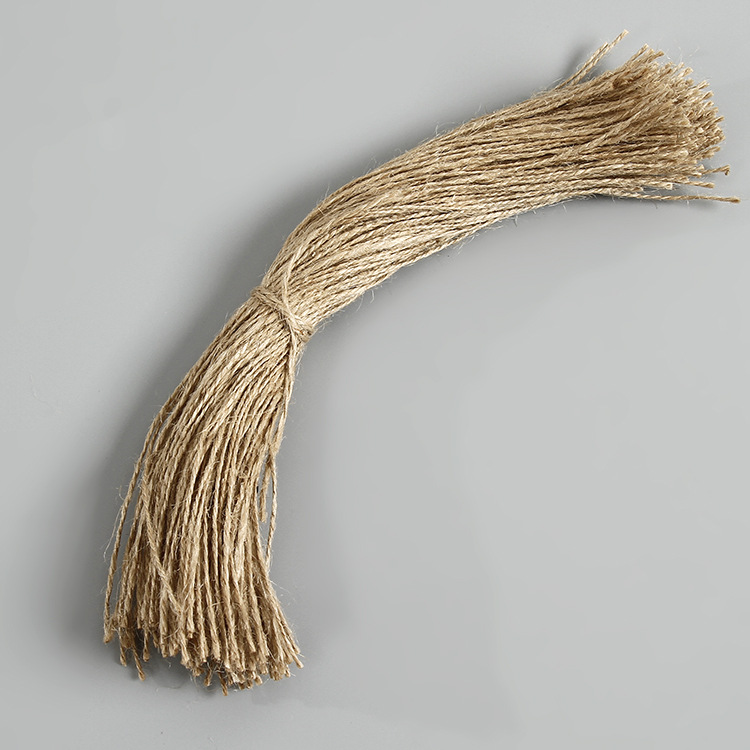 In-Stock 2-Strand Natural Color Kraft Paper String for DIY Handmade Accessories, Hanging Ropes, Threading, and Bundling