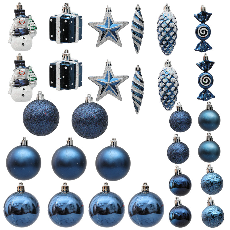 Supply chain one-piece Christmas decoration pendant suit gift box special-shaped Christmas tree pendant cross-border wholesale