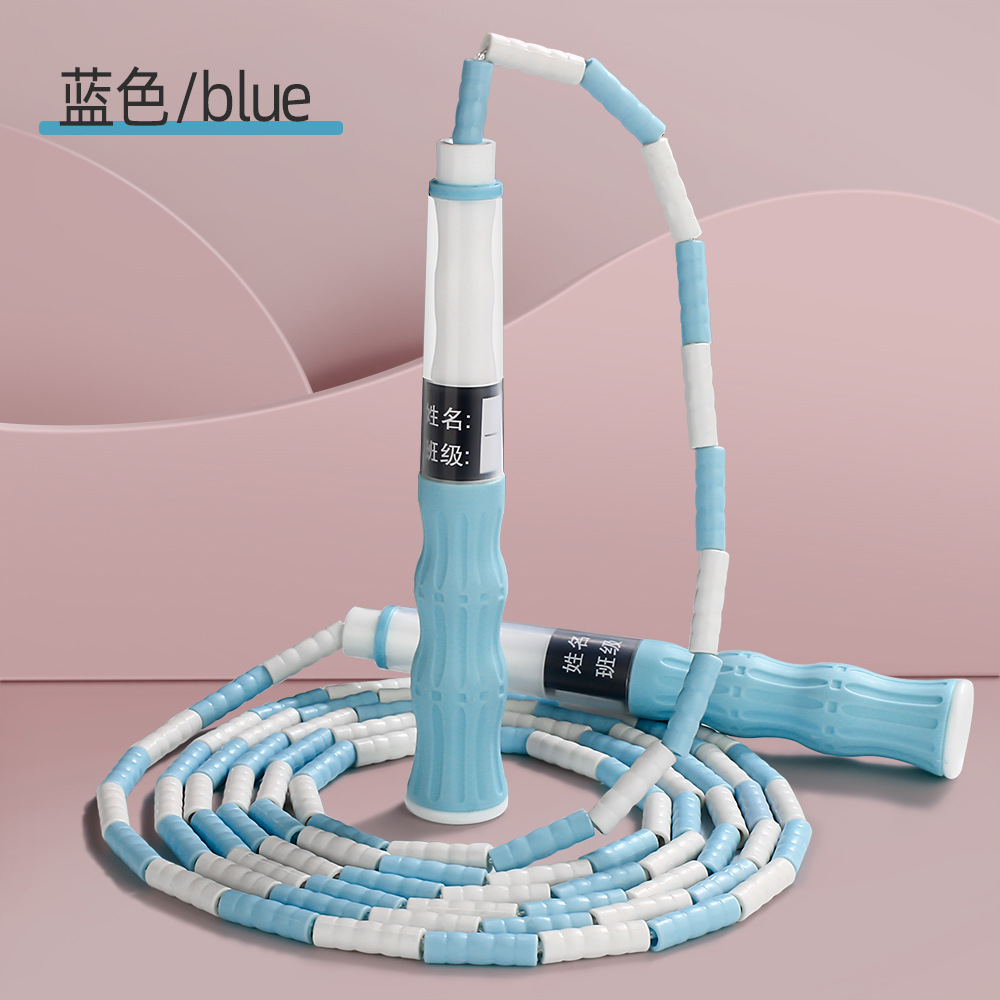 Picture of New Children's Bamboo Skipping Rope Wholesale Primary School Students Kindergarten Special Adjustable Skipping Rope Beginners Signature Skipping Rope