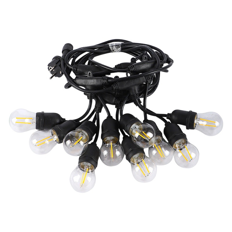 Outdoor waterproof E26 lamp series line park night market lighting S14 bulb color canopy atmosphere lamp series lamp