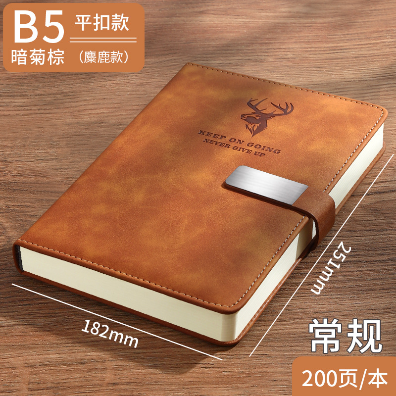 Picture of High-Looking A5 Notebook Imitation Leather Hand Ledger Thickeneded Conference B5 Simple Business Notepad Custom Logo