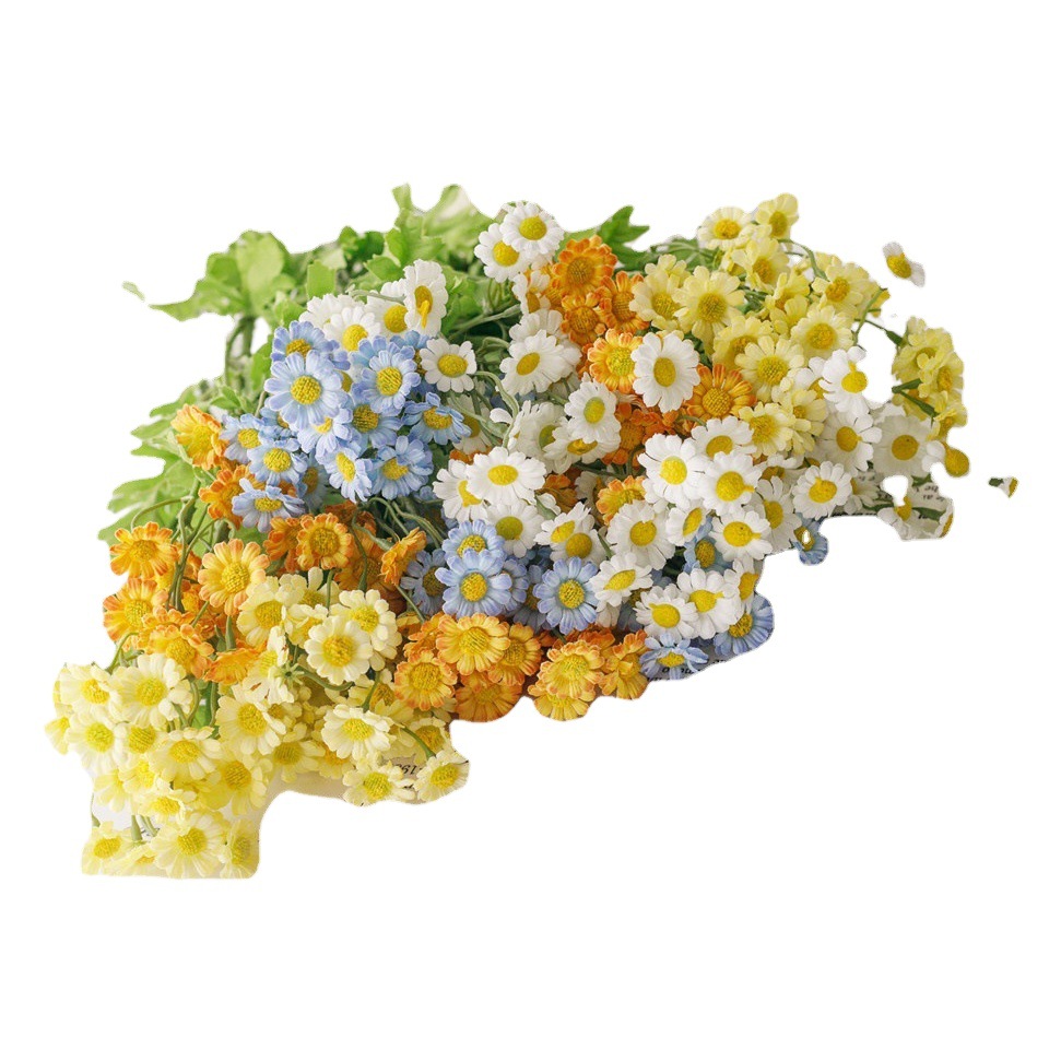 Chamomile Daisy artificial flower living room decoration dining table flower decoration bouquet wholesale decoration photo props