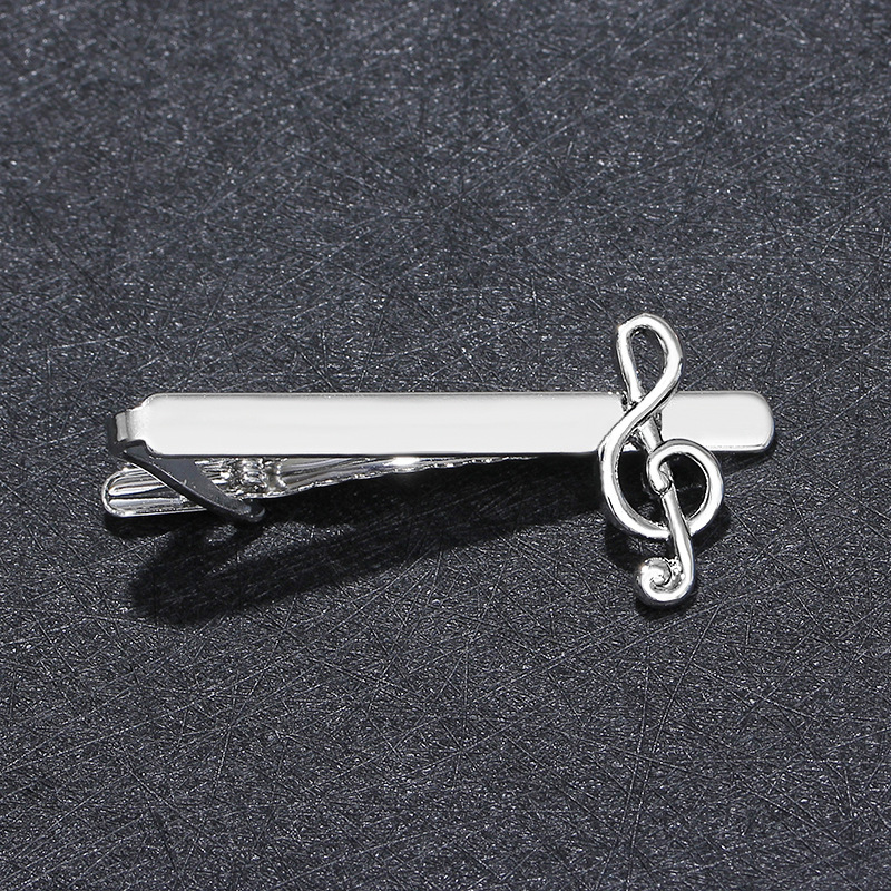 Picture of European and American Fashion Hot-Selling Jewelry Men's Tie Clip Business Shirt Note Clip Wish Cross-Border Best-Selling Accessories