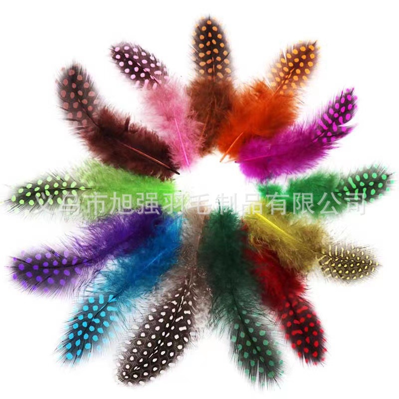 Factory Wholesale Pearl Chicken Feather Color Pearl Feather Spot Headwear Accessories Bohemian Bobo Ball Filler