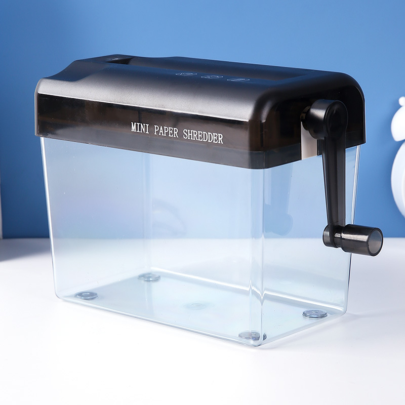 Picture of Cross-Border Hot-Selling Paper Shredder Office Home Mini Manual Paper Shredder Desktop Hand-Cranked Document Shredder