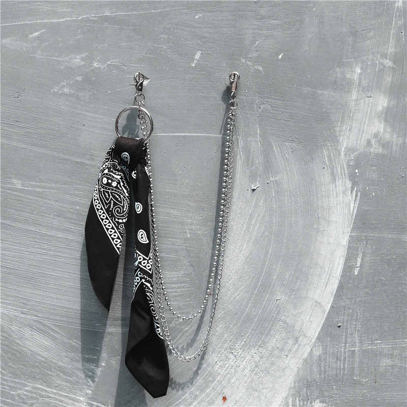 2019 New Super fire buckle waist multi-color cashew flower double-layer pants chain waist chain set retro hip-hop all-match wind manufacturers
