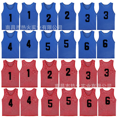 Picture of Amazon Cross-Border Mesh Confrontation Clothing Breathable Basketball Football Training Vest Outdoor Expansion Activity Number Vest