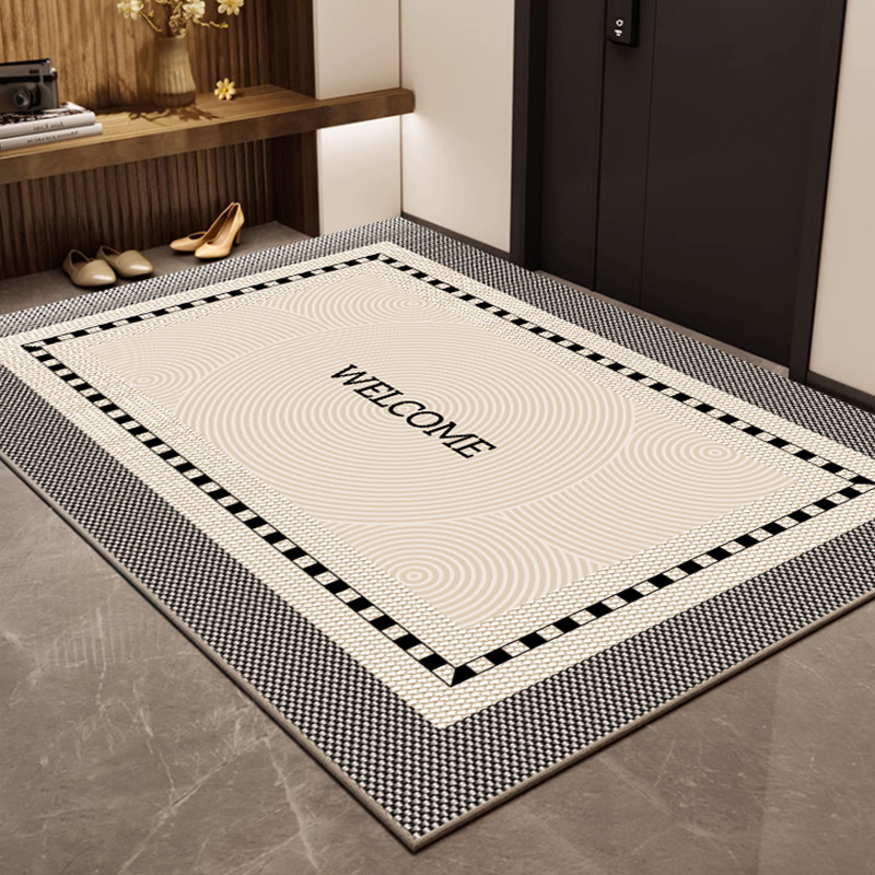 Picture of Entrance Floor Mat Entrance Door Entrance Floor Mat Home Non-Slip Soil Rubbing Carpet Light Luxury High-Level Dirty-Resistant Floor Mat