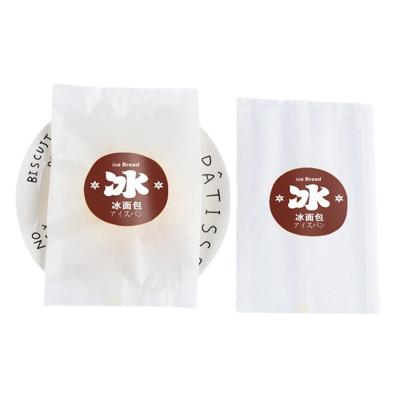 Ice bread bag with film coated oil-proof 100 heat-sealed baking moon cake packaging bag snow mei Niang potato cotton paper bag