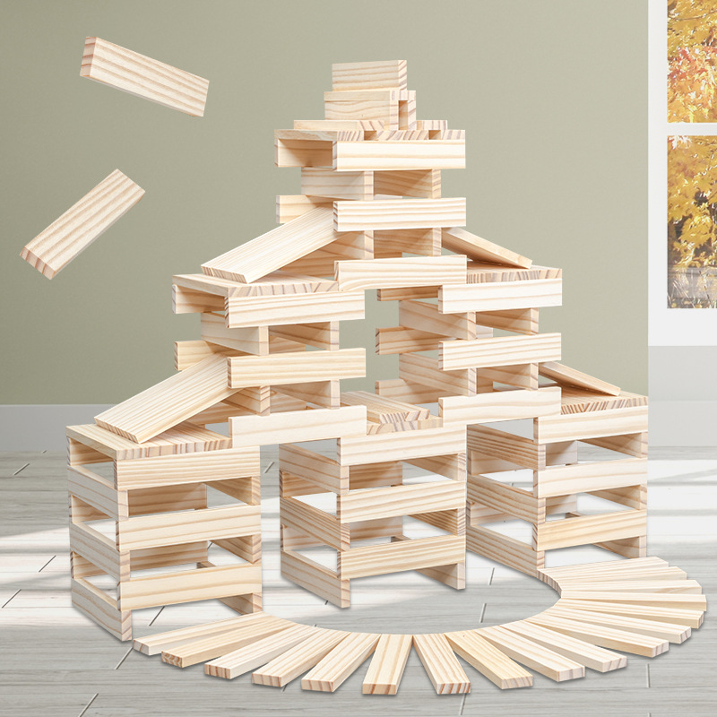 Architectural Creative Building Blocks Children's Early Education Log Color Construction Enlightenment Intelligence Development Building Blocks