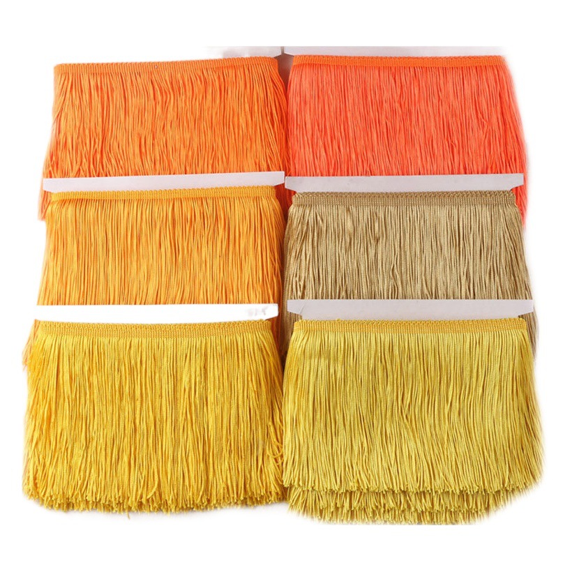 Special price spot 15cm single tassel vertical row whisker lace polyester tassel lace Latin dance clothing accessories