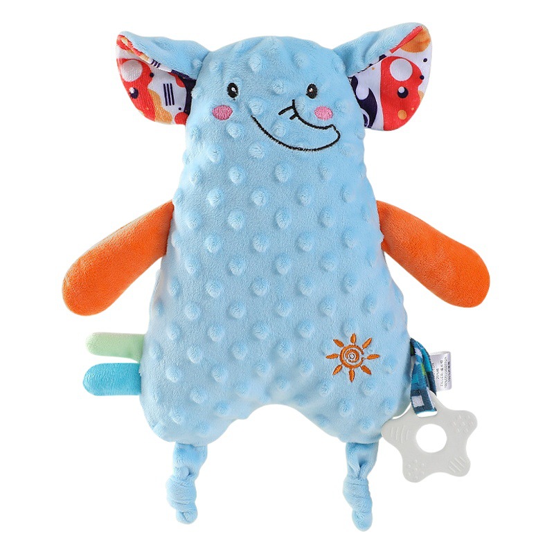 Baby Washable Sleeping Doll Baby Soothing Towel Doll with Teeth Gum Locomable Toy for Boys and Girls