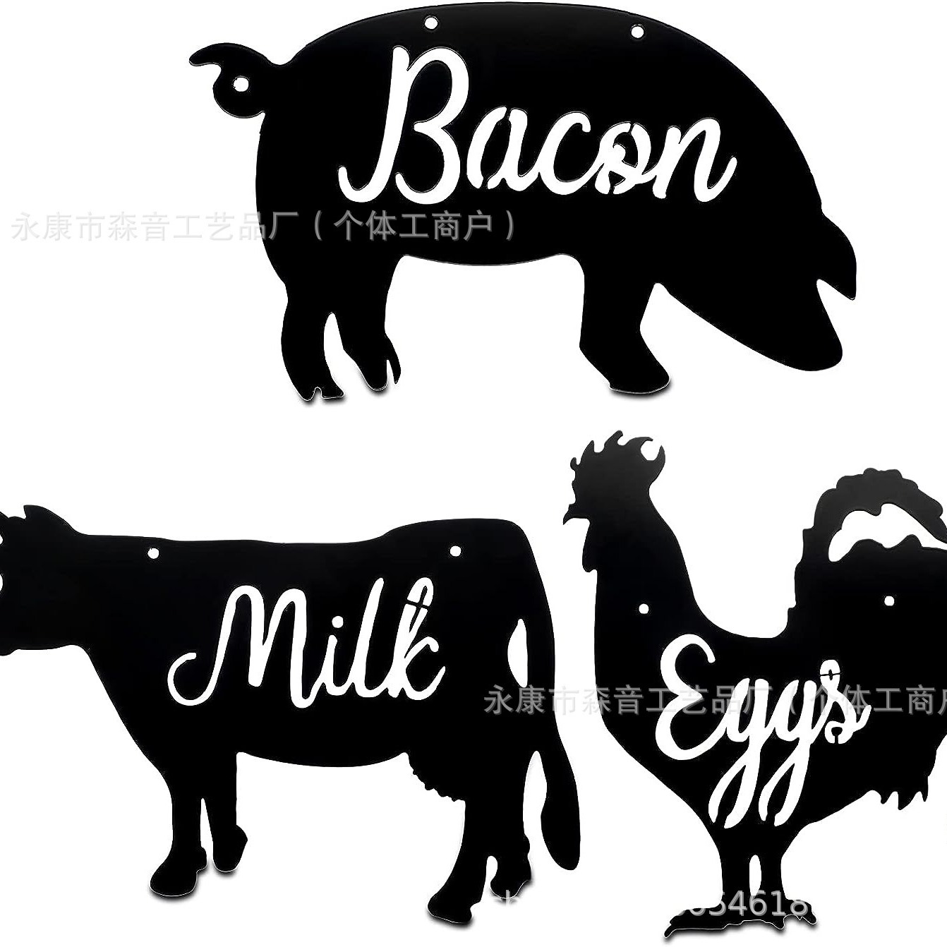 Picture of Wall decoration crafts pendant animal combination Laser cutting silhouette cross-border exclusive for Amazon hot sale
