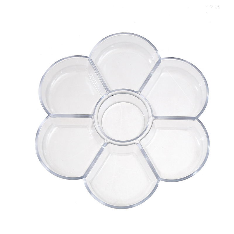 Picture of Basic Transparent Kidsren's Watercolor Supplies Pp Palette Student Painting Art Hand-Painted Plastic Paint Palette Palette