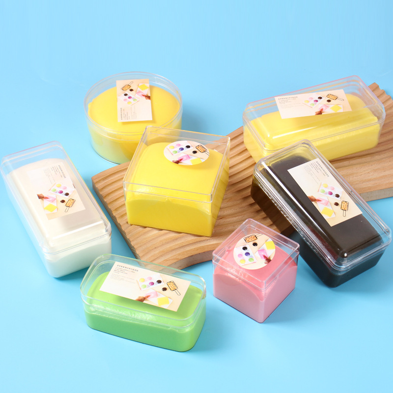 PU Slow Rebound Boxed Sticky Toast Net Red Finger Sticky Bread Decompression Toy Simulation Sticky Bag