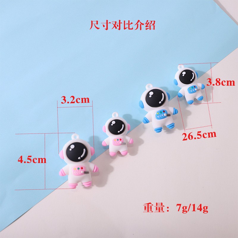 Picture of Spot cartoon astronaut keychain ornaments cute schoolbag anti-lost spaceman doll pendant handbag accessories