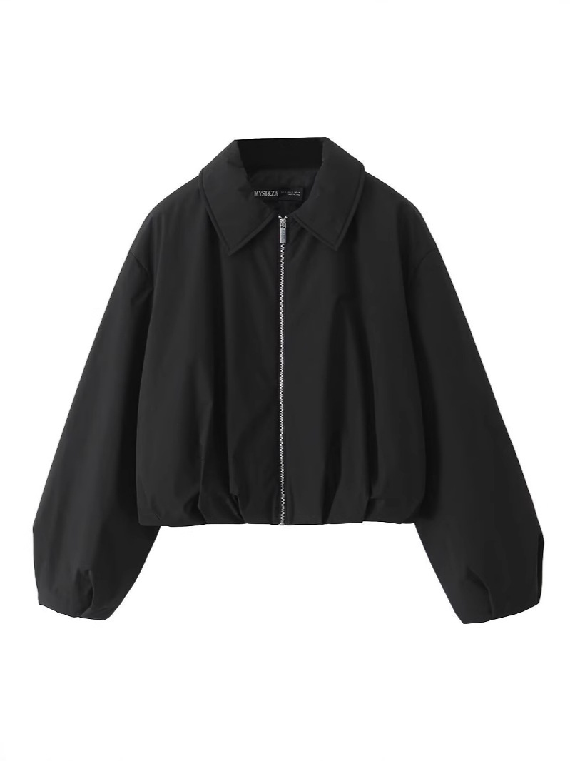 Cross-border explosions women's wholesale 2025 spring and autumn new European and American style temperament slim short cotton-padded jacket jacket
