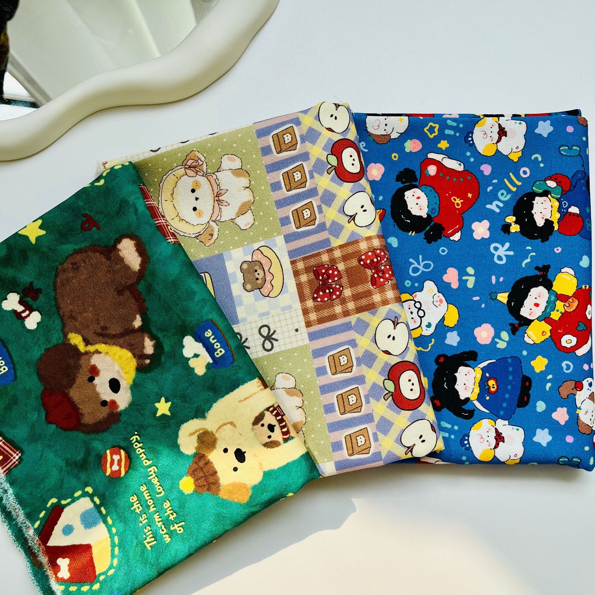 All Cotton Ba'an Canvas Fabric Digital Printing Copyright Bag Jacket Vest Handmade DIY Fabric