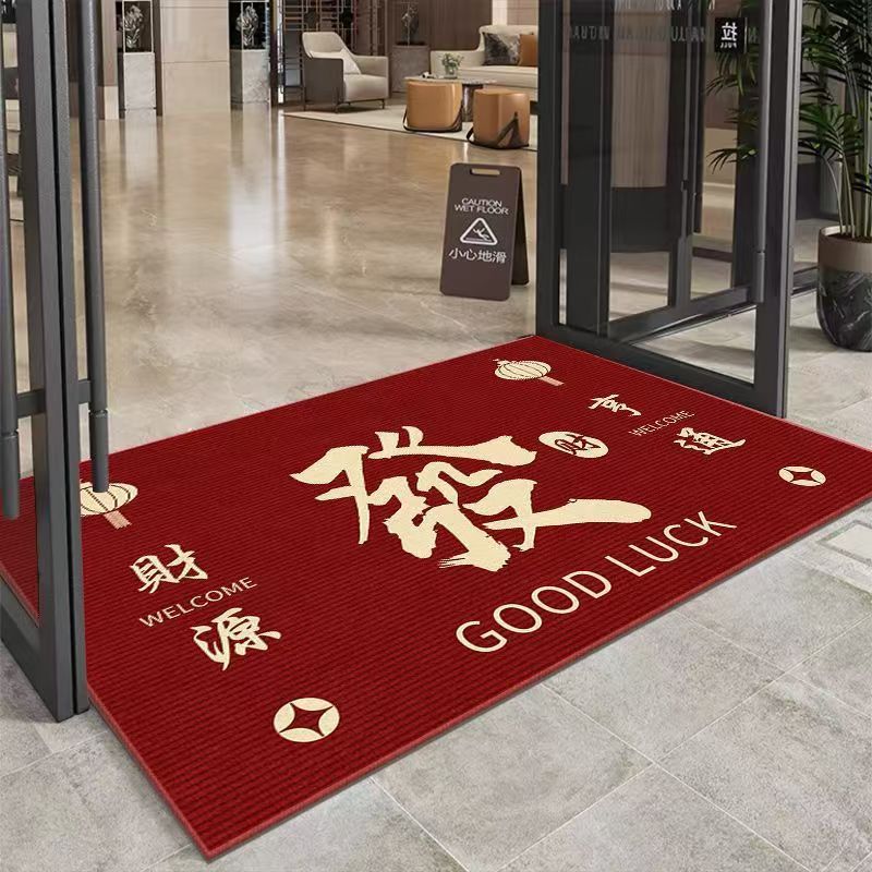Welcome to the door floor mat commercial red carpet outdoor special hotel welcome door shop mat