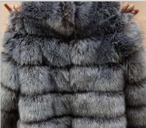 Picture of Fur European and American best selling faux fox fur faux fur coat women's short long sleeve fur faux fur coat