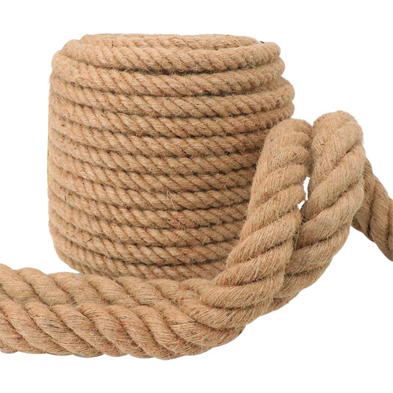 Jute Rope Handmade Woven DIY Vintage Decorative Coarse Rope Bundle Tug-of-war Rope Cat Climbing Frame Winding Coarse and Thin Hemp Rope
