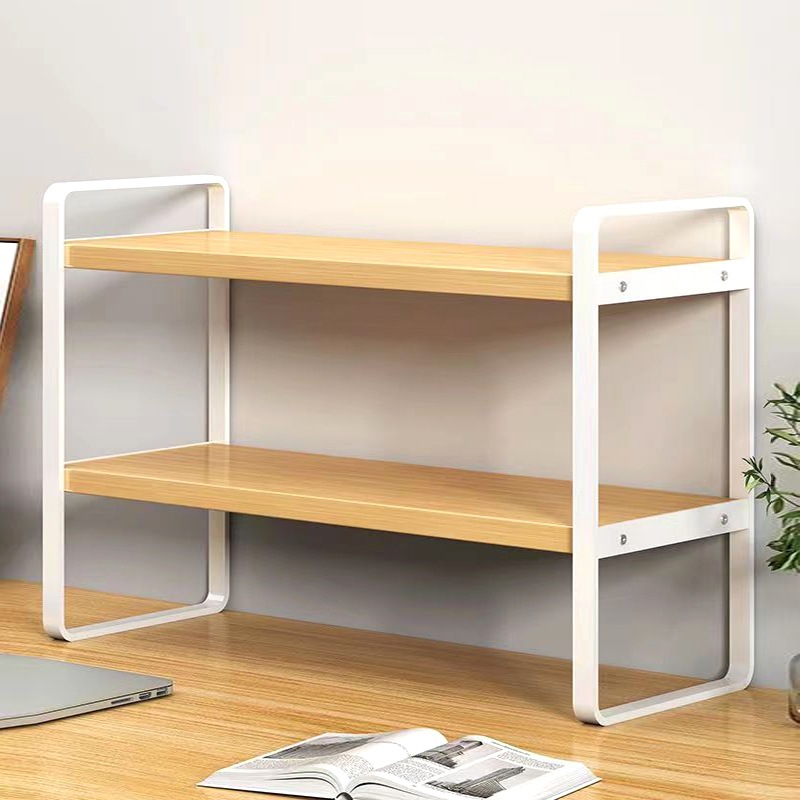 Storage Rack Desktop Multi-Layer Bookshelf Student Desk Storage Rack Storage Office Layered Cabinet Study