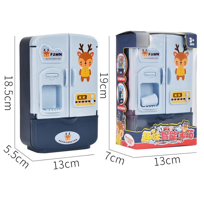 Picture of Children's play toys simulation refrigerator set kitchen appliances toys double door educational early education men and women Wholesale