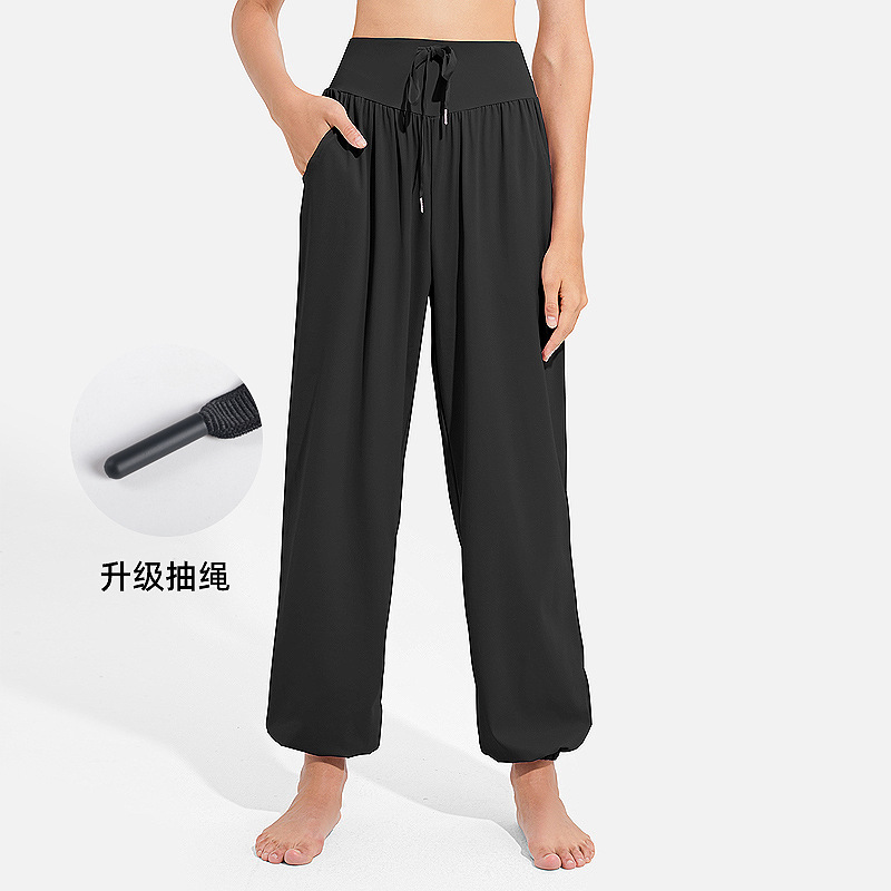 Picture of Loose Casual Sports Pants for Women, Cool, Quick-Drying, Breathable, Running and Dance Yoga Pants, Wide-Leg Fitness Wear, Leggings and Sweatpants