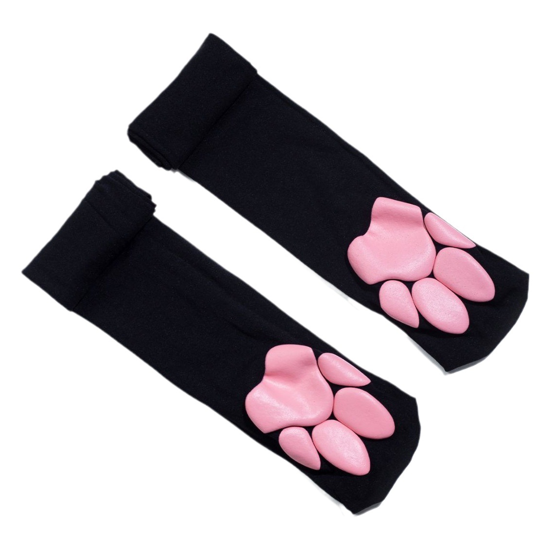 Black ins sexy red sexy thigh thin black silk pure desire long knee socks trendy cat claw cute stockings