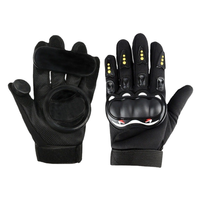 Flinth Flower Skateboard Downhill Gloves Downhill Slide Auxiliary Brake Slider Hand Guard Wear-Resistant Road Longboard Protective Gear