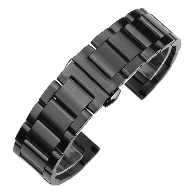 Suitable for Gear S3 S2 Samsung Watch 20mm 22mm Switch Quick Release Raw Ear Solid Three-Bead Strap
