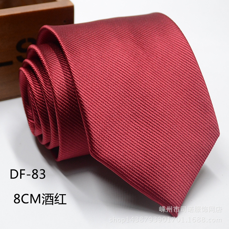 Picture of Tie business formal men's tie polyester yarn Arrow 8cm business tie