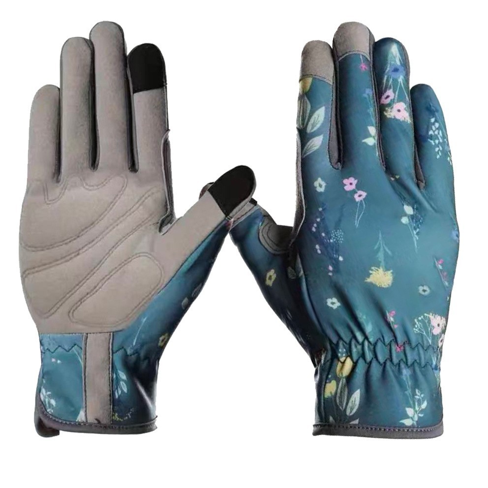Fabric Gardening Gloves Cross-Border Amazon Temu Hardware Tools Protective Gloves Anti-Thorn and Anti-Puncture Gardening Gloves
