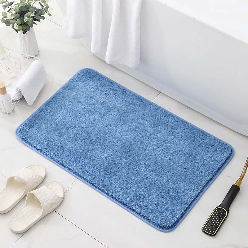 Picture of Thickened Imitation Cashmere Bathroom Toilet Bathroom Toilet Door Water-Absorbent Non-Slip Floor Mats Door Mats Home