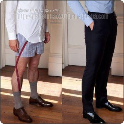 Ace agent attack! Super long! I type y cross! Top Anti-slip Shirt Anti-wrinkle Garter Belt