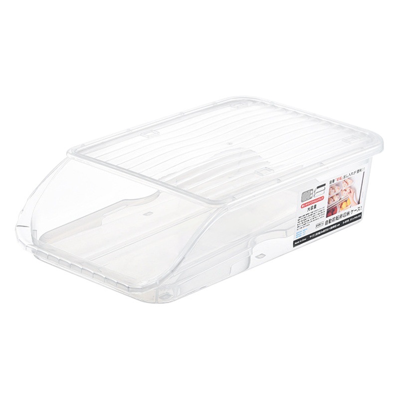 Creative Automatic Roll-in Egg Box Household Egg Rack Kitchen Storage Box Refrigerator Freezing Fresh-keeping Egg Holder