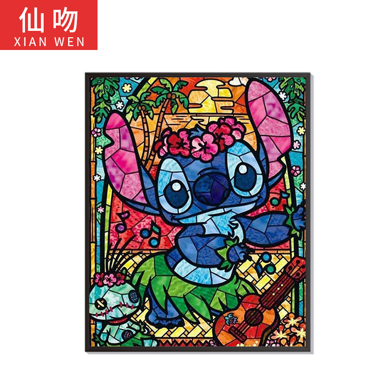 New diy Diamond painting full diamond seaside scenery moon wish Amazon foreign trade supply support customized 5d