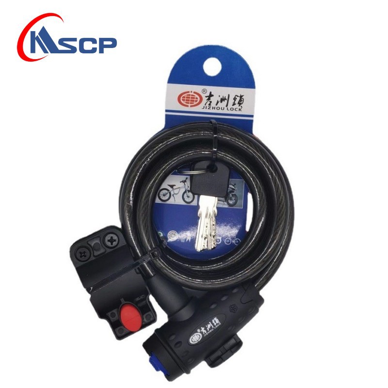 Picture of Bold 5108 Jizhou Car Lock Bicycle Ring Lock Mountain Bike Steel Cable Wire Lock Alloy Wire Lock